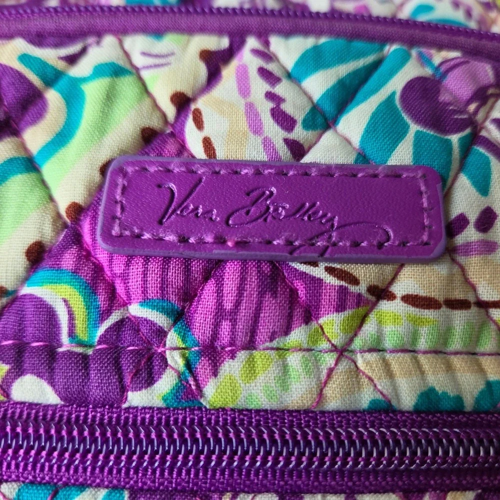 Vera Bradley Disney Parks Mickey Paisley Celebration Quilted Backpack Purple
